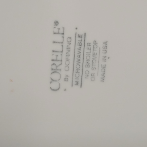 Corelle by Corningware 4 Blue Lily Dinner Plates 10" Sandstone - Picture 4 of 4